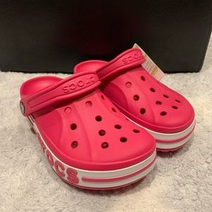 Crocs Pink Bayaband Clog Slippers